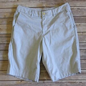 Lululemon Bermuda Shorts Mens 31 Light Blue 11" Commission Qwick Oxford Golf